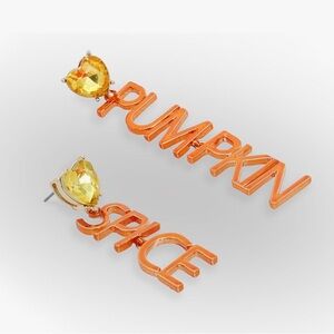 Betsey Johnson Womens PUMPKIN SPICE Earrings NWT